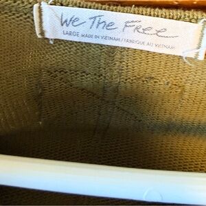 We The Free Olive sweater